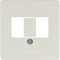 145802 - Центральная плата для розетки TAE 6/6FF и 6/6NF, цвет: белый, с блеском, Berker