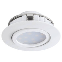 95854 Светодиод. встраиваемый светильник PINEDA регулир. и диммир., 1х6W(LED), ?84, пластик, белый