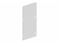 Donel,Боковая  глухая заглушка для профиля DN18515 Цвет:Белый матовый,RAL9003,Серия:DN8ALE, DNCAP18515RAL9003