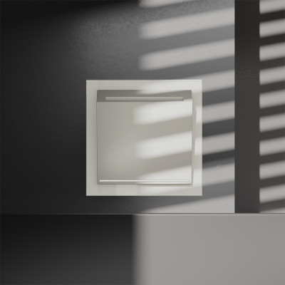 Выключатель встраиваемый VOLTUM S70 карточный 16А, (кашемир), VLS010703