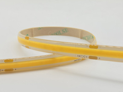 Donel,Светодиодная лента COB, тепло-белая, 480 д/м 3000K, 9W/m, 810 Lm/m, DC24V,IP65, CRI>95,Серия:DN8SSL, DN18338WWRA95IP65