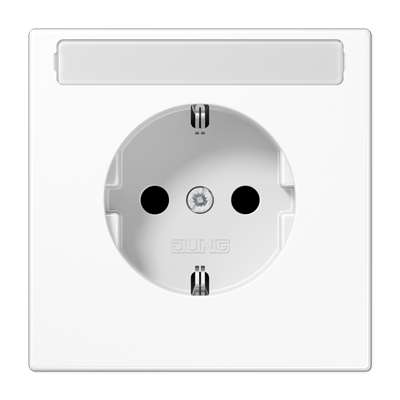 Штепсельная розетка SCHUKO 16A, 250V~ с защитой от детей и полем для надписи; слоновая кость, LS1520KINAWW