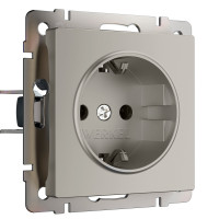 Werkel W1271004/ Розетка с заземлением (дымчатый), a069462