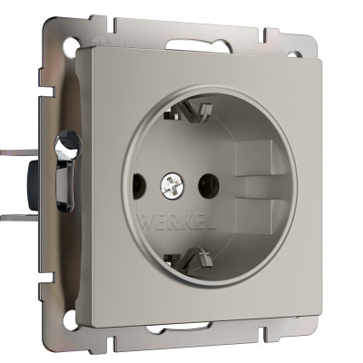 Werkel W1271004/ Розетка с заземлением (дымчатый), a069462