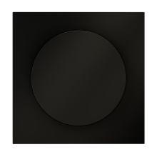 Накладка для светорегулятора поворотно-нажимного, S70 (черный матовый), VLS002008