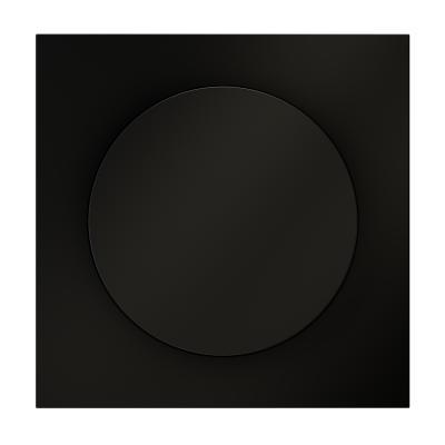 Накладка для светорегулятора поворотно-нажимного, S70 (черный матовый), VLS002008