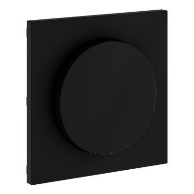 Накладка для светорегулятора поворотно-нажимного, S70 (черный матовый), VLS002008