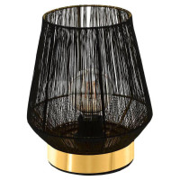 99808 Настольная лампа ESCANDIDOS, 1Х40W, E27, H260, ?220, основание: ?150, сталь, латунь//золотой//че, 99808