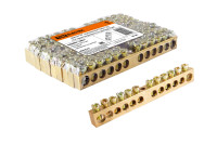 Шина "N" нулевая 8х12мм 12/1 (12 групп/крепеж по центру) TDM Electric, SQ0801-0051