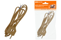 Шнур с плоской вилкой с вырезом ШУ04 ШВВП 2х0,75мм2 1,7 м. бронза TDM Electric, SQ1305-0033 Шнур с плоской вилкой с вырезом ШУ04 ШВВП 2х0,75мм2 1,7 м. бронза TDM Electric, SQ1305-0033