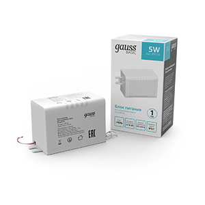 Gauss Блок питания Basic 12V 5W IP67 1/250, BT520