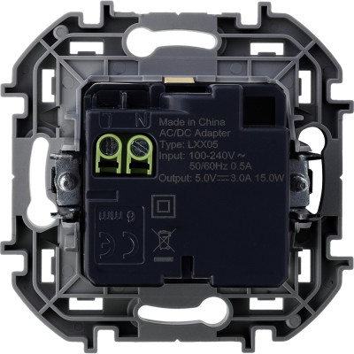 Legrand Зарядное устройство USB тип А+С - Legrand Inspiria - 3000мА 5В - слоновая кость, 673761