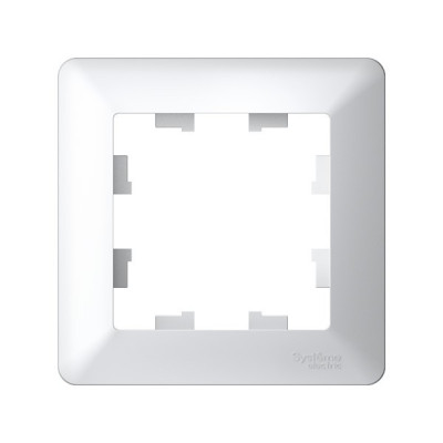 ATN220101 - ATLASDESIGN AIR 1-постовая РАМКА, БЕЛЫЙ/дымчатый белый, Systeme Electric