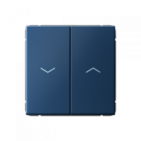 GAL001119S - ARTGALLERY 2-клавишный ВЫКЛЮЧАТЕЛЬ ДЛЯ ЖАЛЮЗИ, 2х сх.4, 10А, механизм, быстрозажим. клем., АКВАМАРИН, Systeme Electric