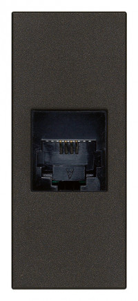 Vimar Розетка RJ11 6/4 черная, 30320.G