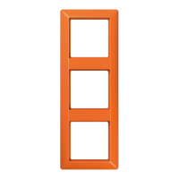 Рамка 3-кратная для вертикальной и горизонтальной установки; термопласт, оранжевая, AS583BFO Рамка 3-кратная для вертикальной и горизонтальной установки; термопласт, оранжевая, AS583BFO