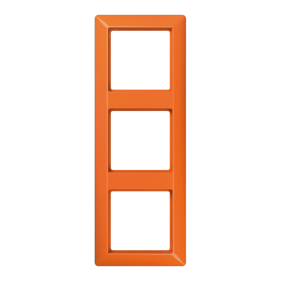 Рамка 3-кратная для вертикальной и горизонтальной установки; термопласт, оранжевая, AS583BFO