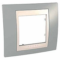 UnicaCh Рамка 1-ная, серый/беж.