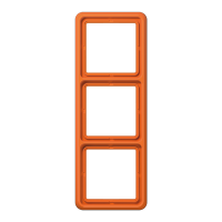 Рамка для вертикальной и горизонтальной установки ударопрочная, 3-кратная; оранжевая, CD583WUO