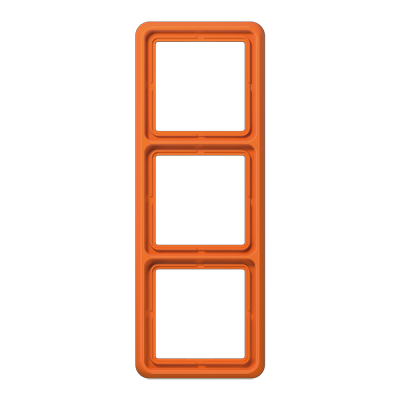 Рамка для вертикальной и горизонтальной установки ударопрочная, 3-кратная; оранжевая, CD583WUO