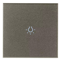 Vimar Клавиша для осевых устройств на 2 модуля символом "лампа", Metal, 19132.L.M Vimar Клавиша для осевых устройств на 2 модуля символом "лампа", Metal, 19132.L.M