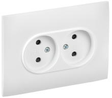 SKANDY Роз. 2-я без з/к с з/ш 10А сб. SK-R09W арк. бел. IEK, SK-R23-10-K01-F