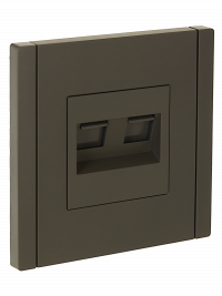 FORTE&PIANO Роз. комп. 2-ая RJ45 кат.6 FP334 сер. IEK, FP-K20-2-K03