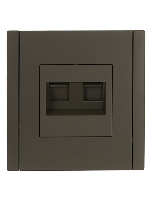 FORTE&PIANO Роз. комп. 2-ая RJ45 кат.6 FP334 сер. IEK, FP-K20-2-K03