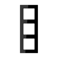 Рамка для вертикальной и горизонтальной установки, 3 поста; дюропласт; черный; A CREATION, AC583SW