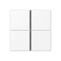 Набор накладок 4 группы для модулей F40; термопласт; белый матовый, A404TSAWWM