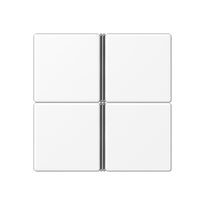 Набор накладок 4 группы для модулей F40; термопласт; белый матовый, A404TSAWWM