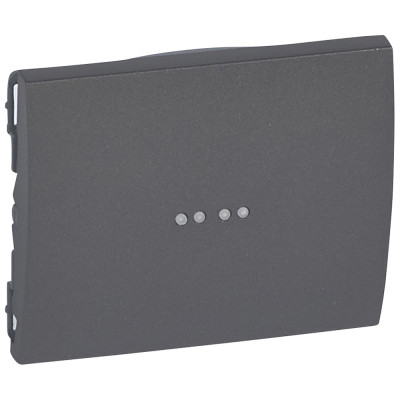 Legrand Лицевая панель - Galea Life - простая - с индикацией - Dark Bronze, 771234