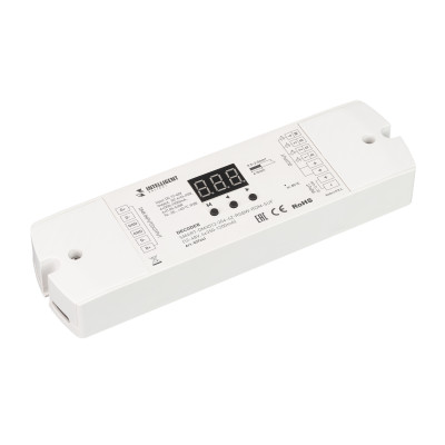 INTELLIGENT ARLIGHT Декодер SMART-DMX512-204-62-RGBW-RDM-SUF (12-48V, 4x350-1200mA) (IARL, IP20 Пластик, 5 лет), 037441