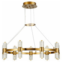 ST LUCE SL6007.203.18 Люстра подвесная ST-Luce Латунь/Прозрачный LED 18*2,5W 4000K