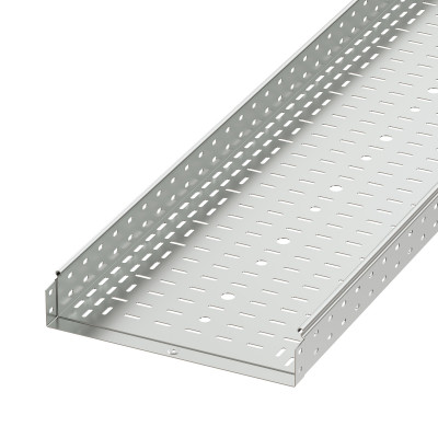 ДКС Лоток перфорированный 400х80 L3000 толщ.1,5 мм, горячеоцинкованный (упак. 6м), 3530615HDZ