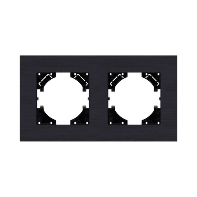 Рамка 2-постовая, черный Kollinger Reflex AL RA2BK