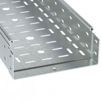 ДКС Лоток перфорированный 600х80 L 3000 толщ. 1,2 мм, горячеоцинкованный (упак. 6м), 3530812HDZ