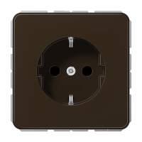 Штепсельная розетка SCHUKO 16A 250V~ с защитой от детей; центральная плата; коричневая, CD1520BFKIBR