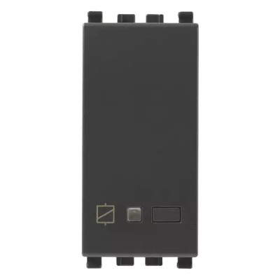 Vimar Выключатель электронный 16А 100-240 V~ 50/60 Гц, местное управление или дистанционно, двойной технологии IoT на Bluetooth 5.0 и Zigbee 3.0, серый, 20593