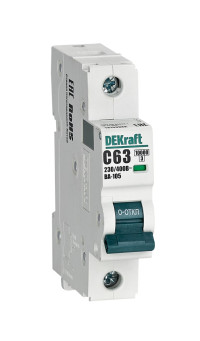 DEKraft Автоматический выключатель ВА105-1P-063A-C