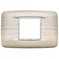 Vimar Накладка с закруглениями для 2 модулей центрально дуб выбеленый, 20682.C32