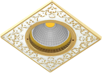 FD1026COP Fede Светильник SAN SEBASTIAN FLAT & SQUARE, Gold White Patina