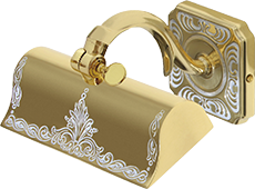 FD1022POP Fede Светильник для картин (SMALL SHADE) SIENA, Gold White Patina