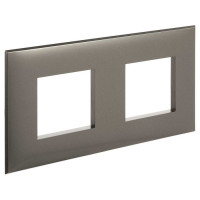 4424904 - ДКС Рамка ARTLEBEDEV, "Avanti", "Серый жемчуг", 2 поста