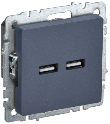 BRITE Роз. USB A+A 3,1А РЮ10-1-БрМ мар. IEK, BR-U21-D31-K35