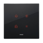 Vimar Накладка EIKON EVO для 2 модулей, черный бриллиант, 21662.76