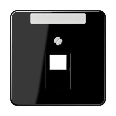 Крышка для ординарной телефонной и компютерной розетки  UAE; черная, CD569-1NAUASW