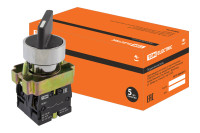 Переключатель BJ33 черный 3 положения I-0-II длинная ручка 1з+1з TDM Electric, SQ0703-0013