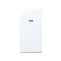 Simon S27 Переключатель  с подсветкой узкий 10А 250В~, бел., 27204-64