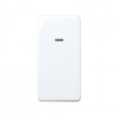 Simon S27 Переключатель  с подсветкой узкий 10А 250В~, бел., 27204-64